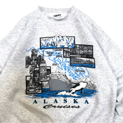 Vintage 90s Alaska Wilderness Big Print Graphic Sweater