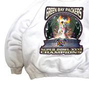 Vintage 90s Green Bay Packers Super Bowl Championship Graphic Sweater