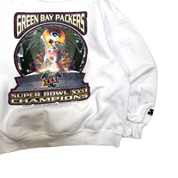 Vintage 90s Green Bay Packers Super Bowl Championship Graphic Sweater