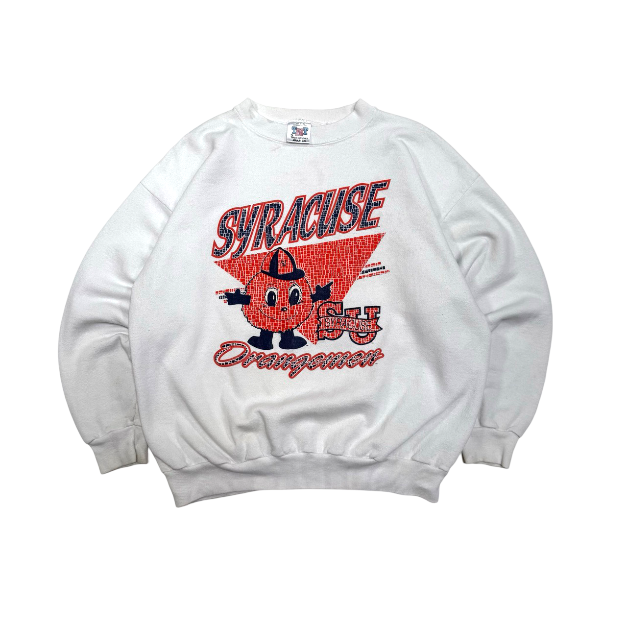 Vintage 90s Syracuse Orangemen Graphic College Sweater