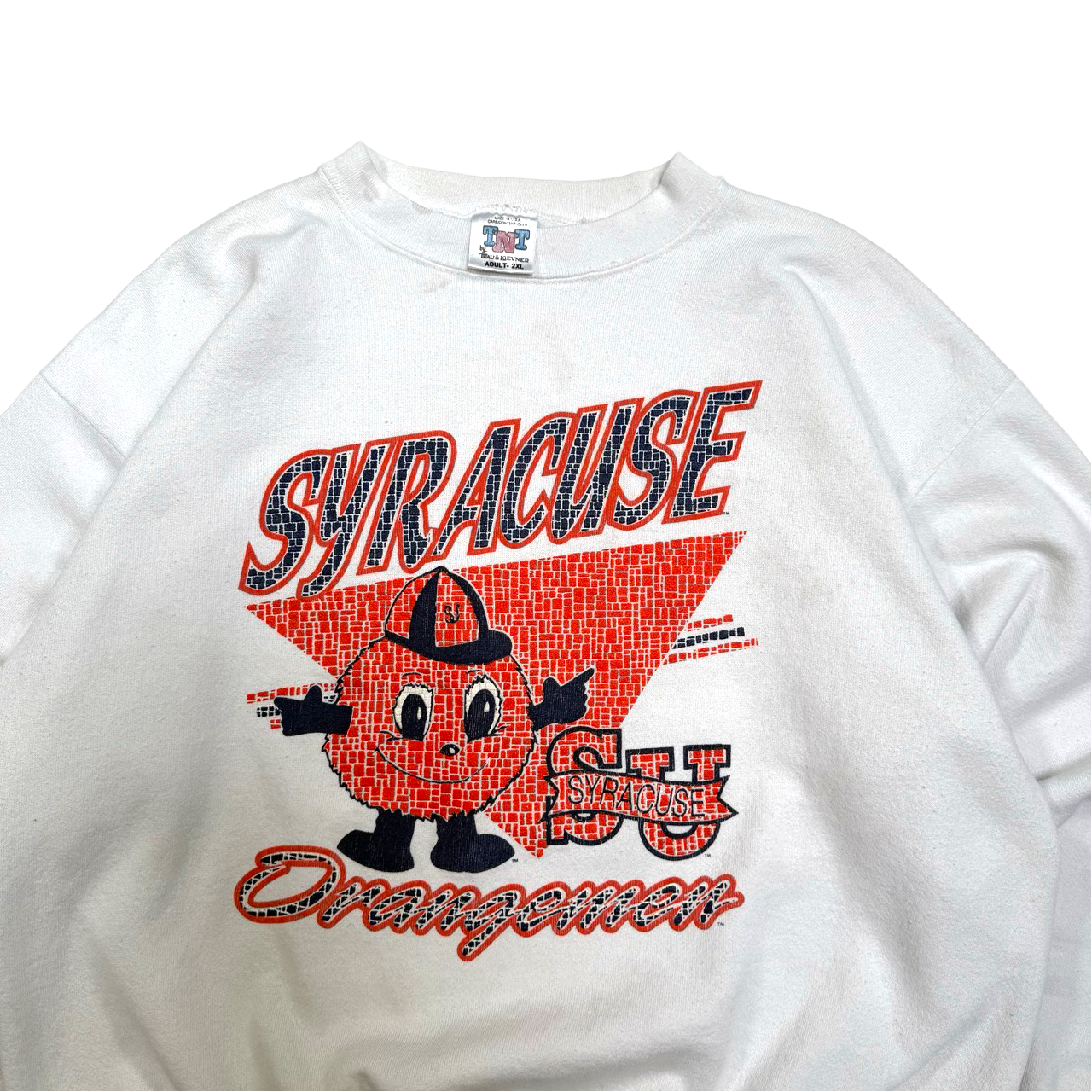 Vintage 90s Syracuse Orangemen Graphic College Sweater