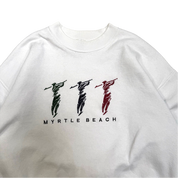 Vintage 90s Myrtle Beach Golfing Embroidered Sweater