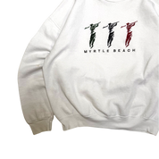 Vintage 90s Myrtle Beach Golfing Embroidered Sweater